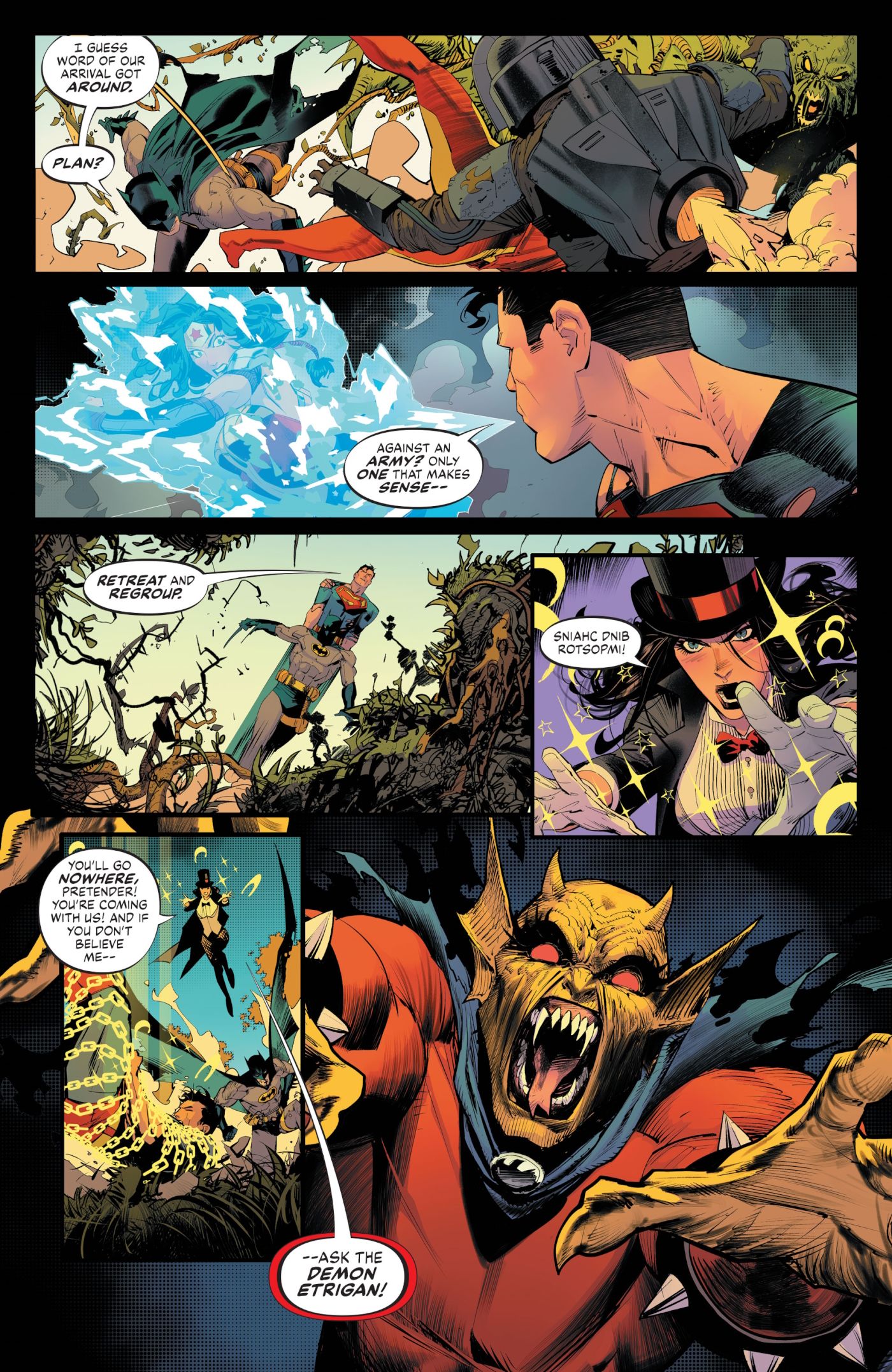 Batman/Superman: World&rsquo;s Finest #22, Batman and Superman vs. Zatanna