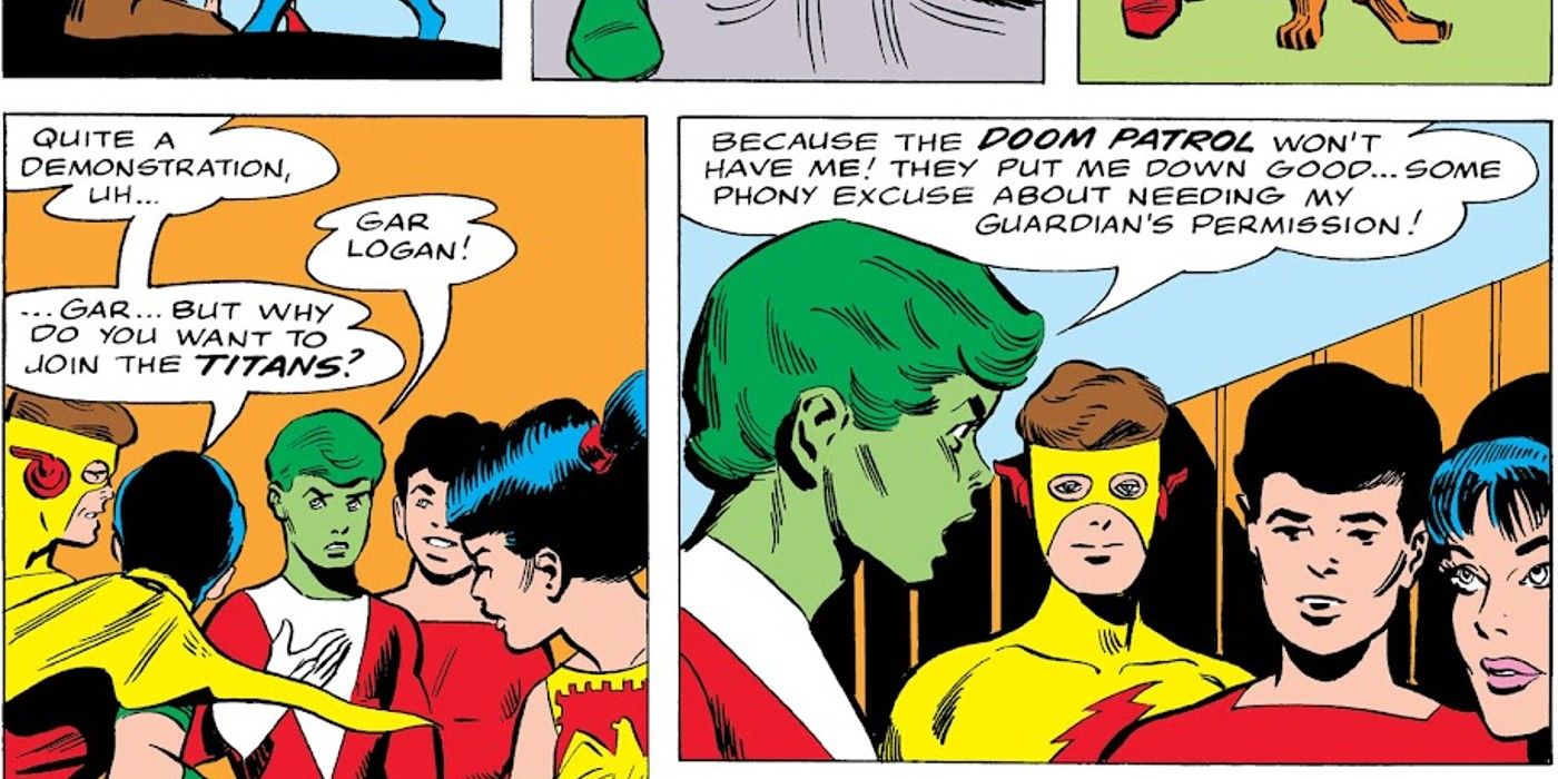 Beast Boy asks to join the Titans