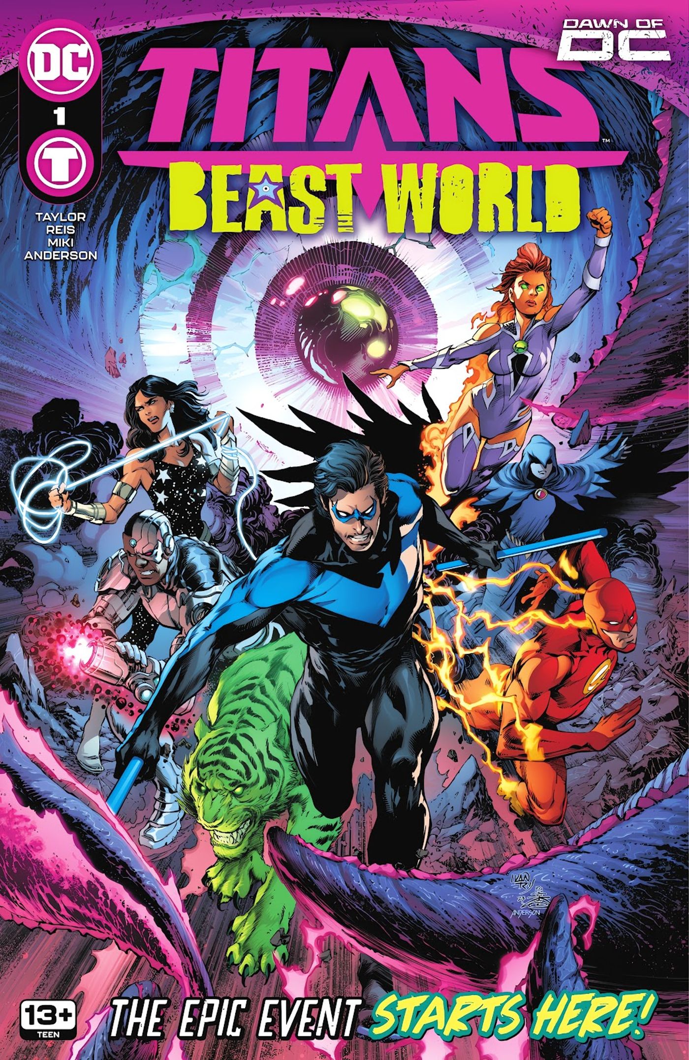 Cover for Titans: Beast World #1