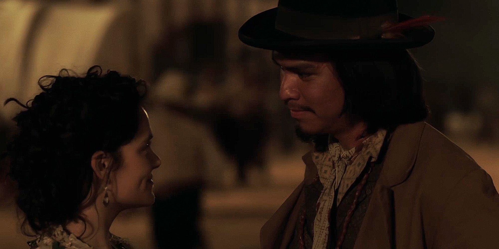 Billy Crow and Calista in Lawmen Bass Reeves episode 6