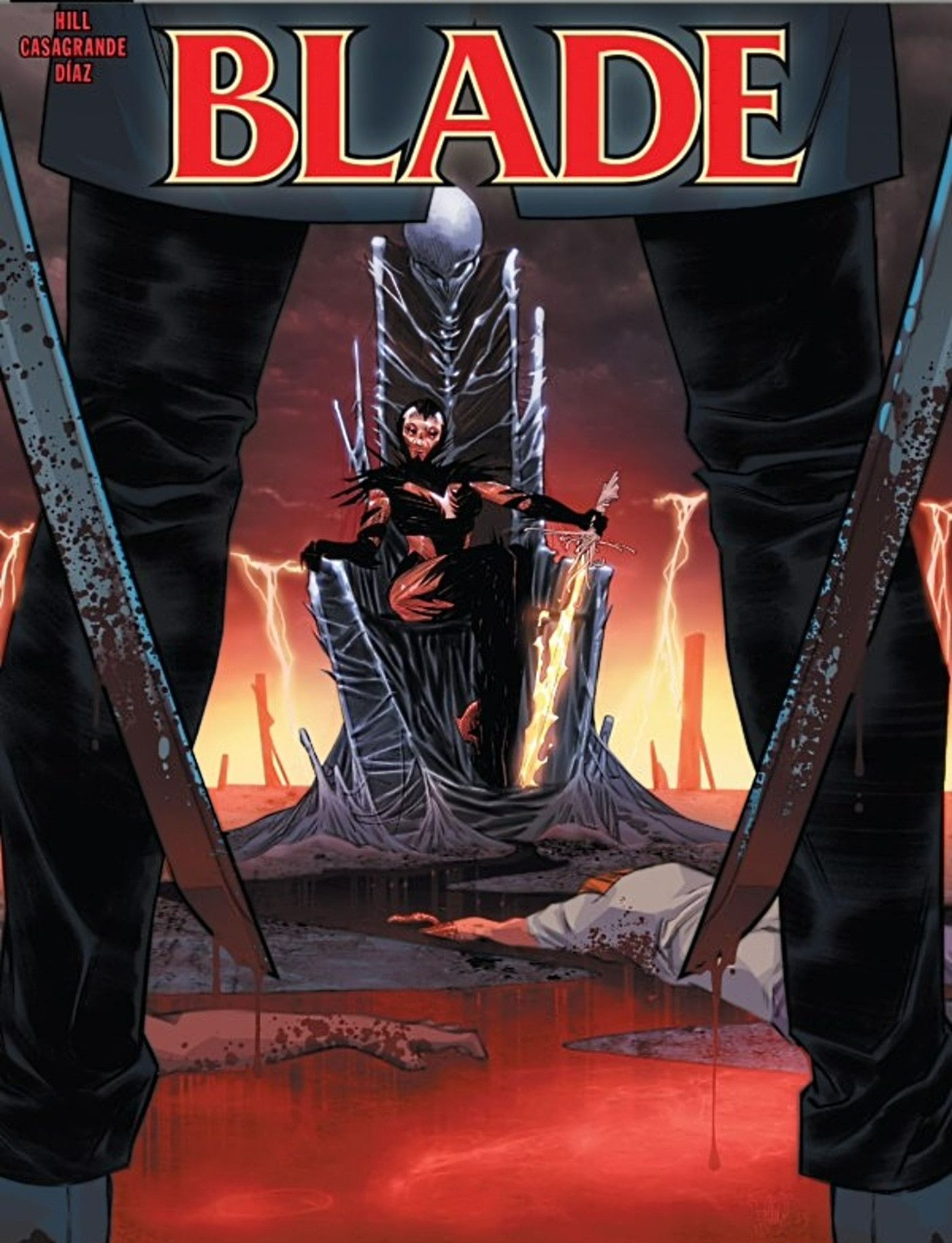 Cropped cover for Blade (2023) #5, featuring his major new villain, the Edana