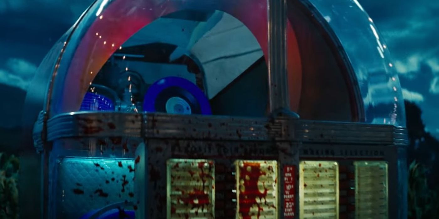 A bloody jukebox shown in the Fallout TV show