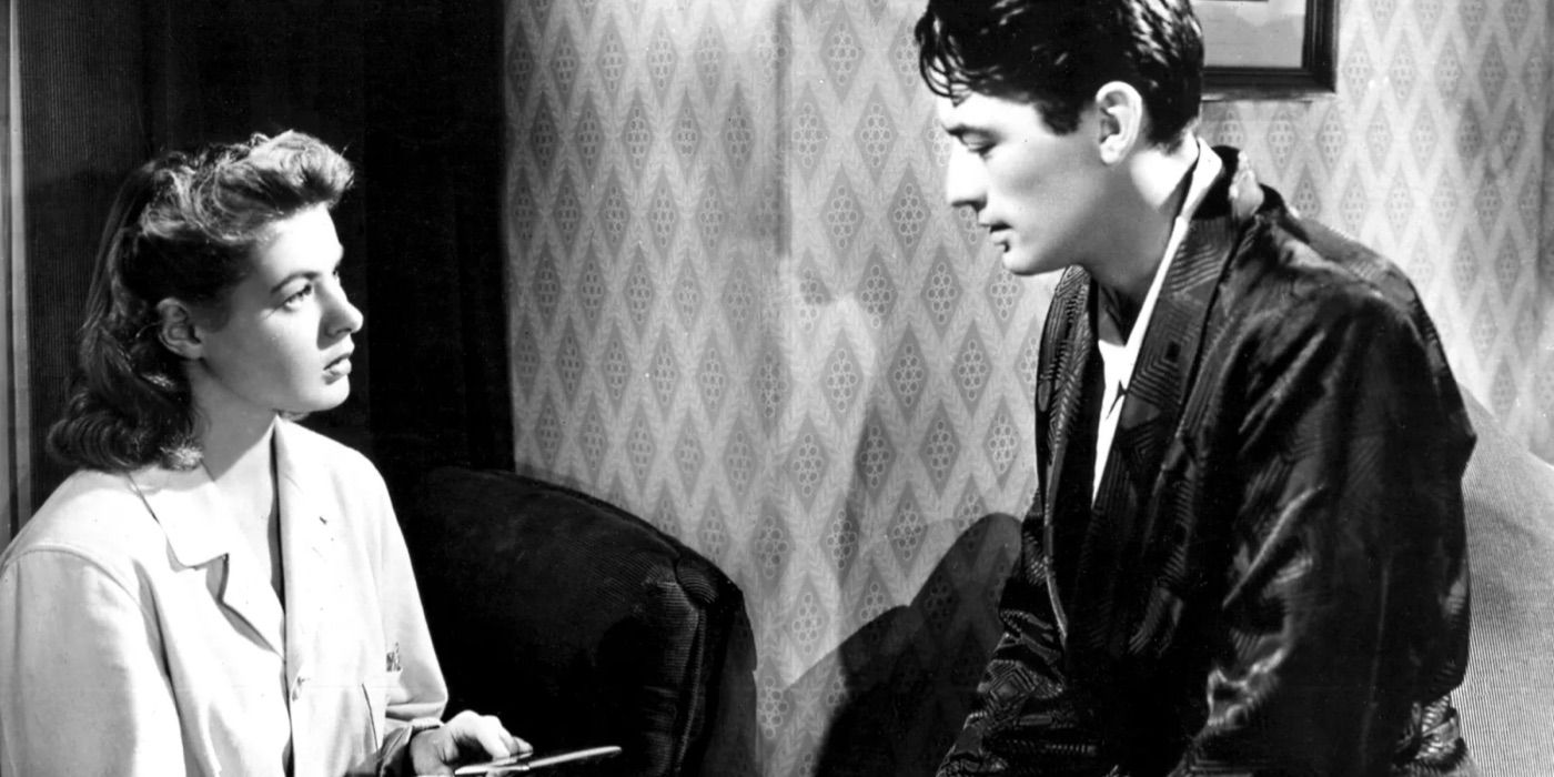Ingrid Bergman and Gregory Peck in Spellbound