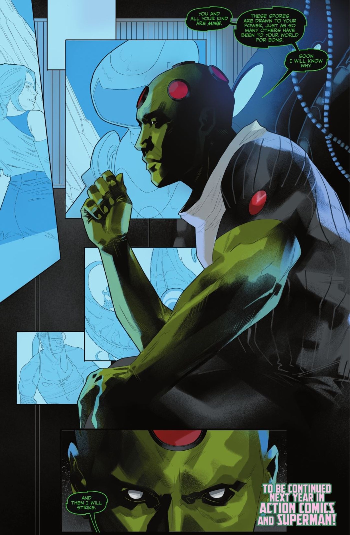 Brainiac Observing Superman DC