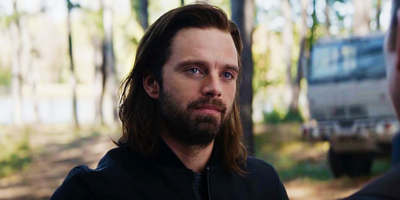 Bucky Barnes Speaking and Looking Sad to Steve Rogers in Avengers: Endgame