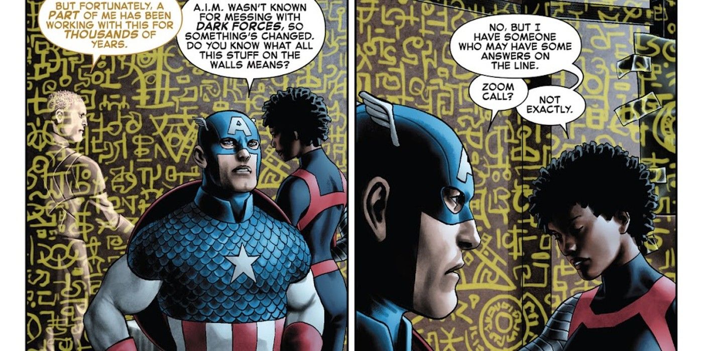panels from Captain America #3, Captain America reaches out to Doctor Strange in a unique, and unsettling, way