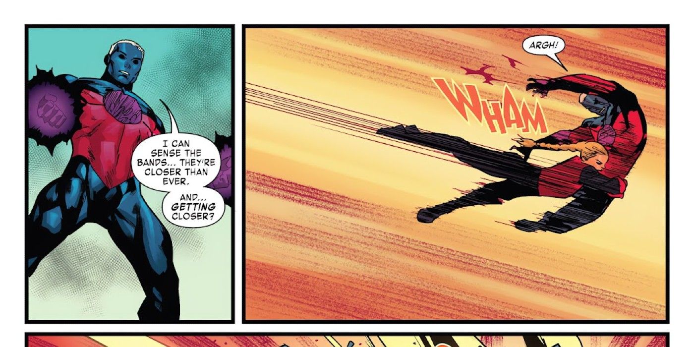 Captain Marvel tackles Genis-Vell