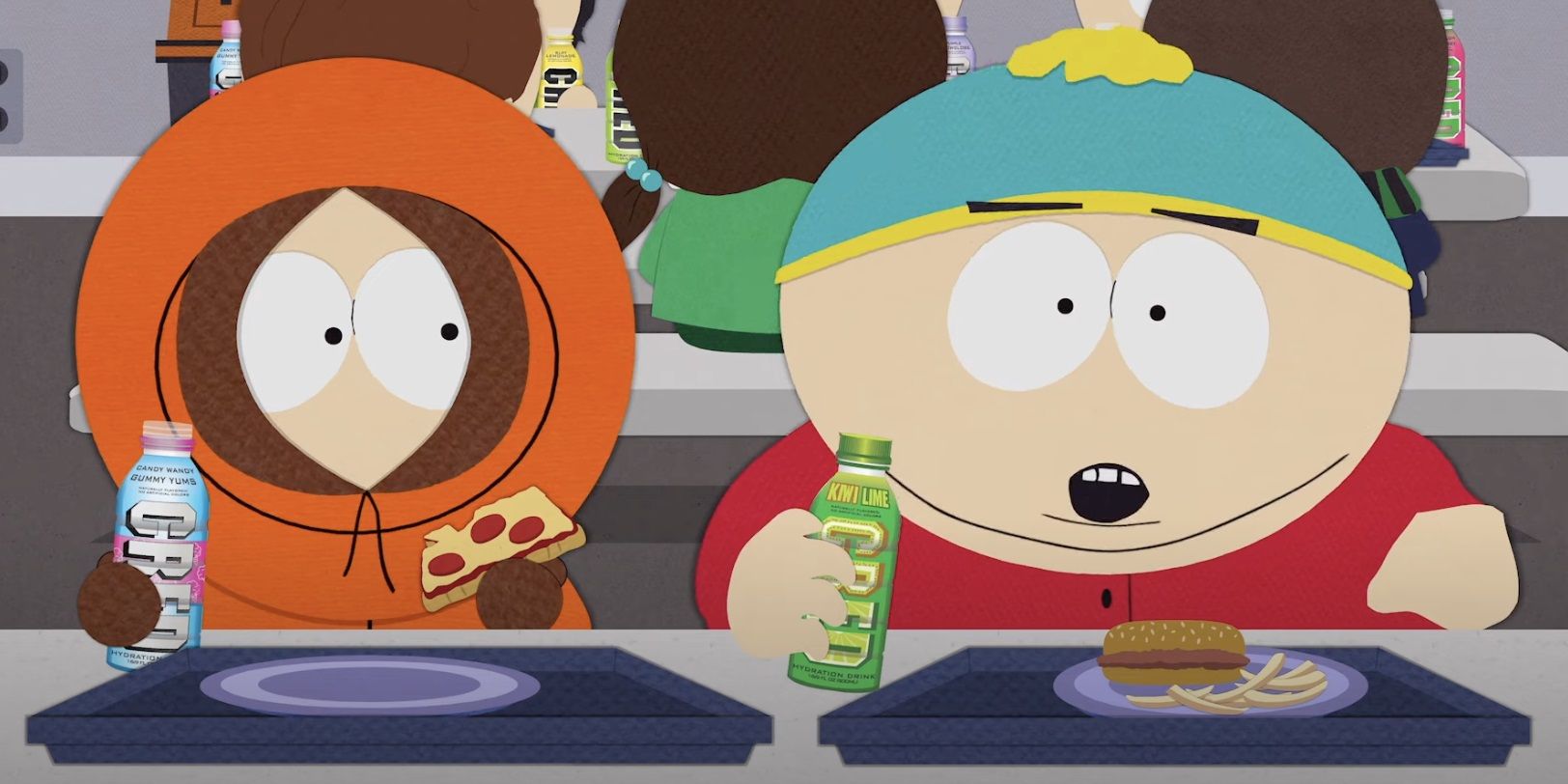 Cartman and Kenny drinking Cred in South Park Not Suitable for Children