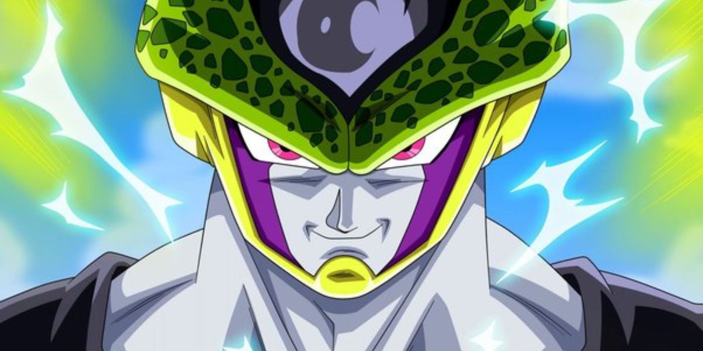 DBZ's Perfect Cell surging with power. 