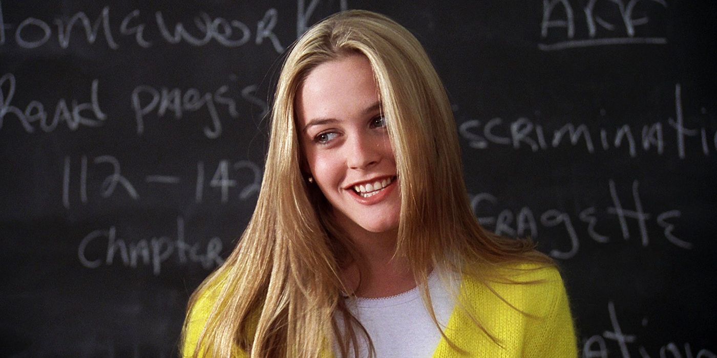 Alicia Silverstone como Cher faz um discurso em As Patricinhas de Beverly Hills.