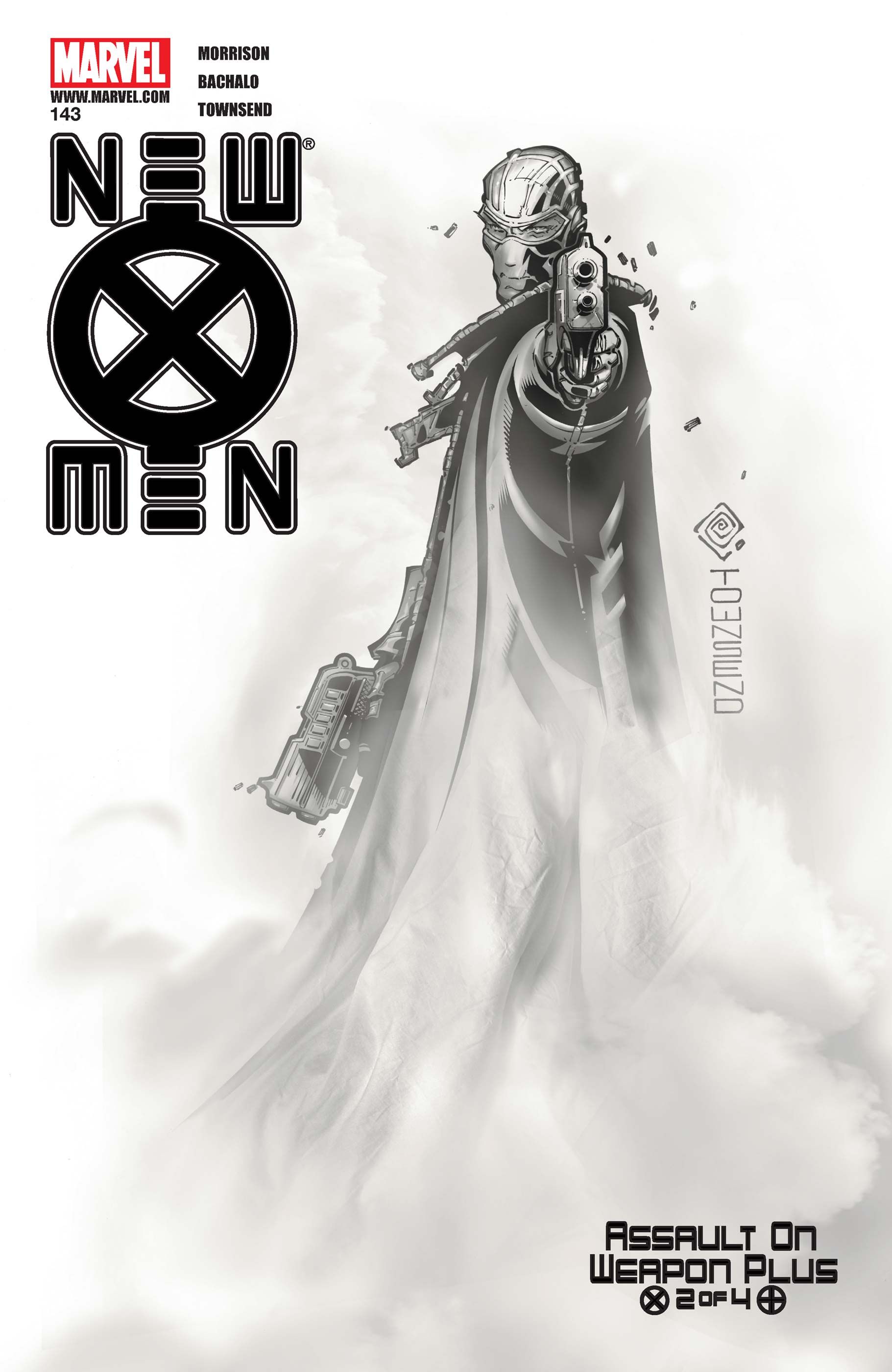 Fantomex on Chris Bachalo and Tim Townsend's Cover to New X-Men #143
