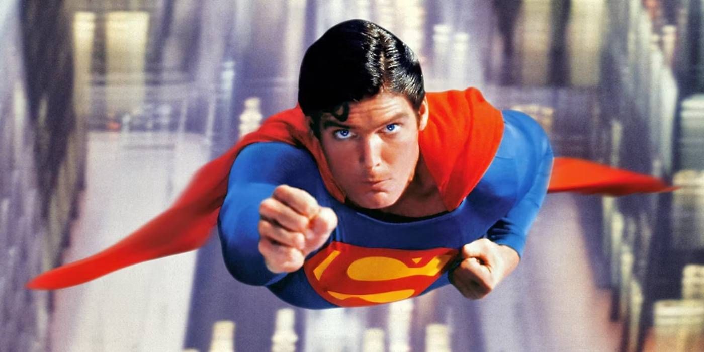 Christopher Reeve takes flight in Superman The Movie
