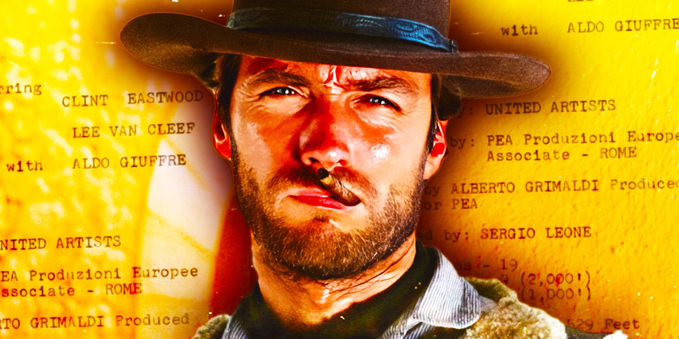 A custom image of Clint Eastwood in a Western in his younger days with script pages highlighted behind him