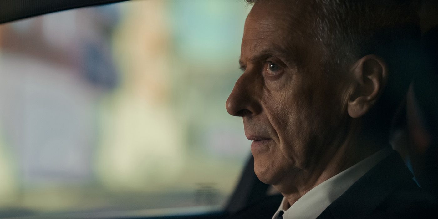 Detective Chief Inspector Daniel Hegarty in a car in Criminal Record