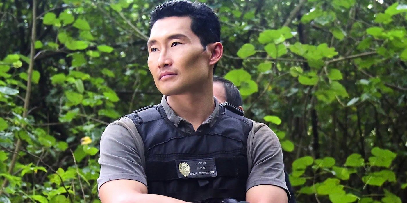 Chin Ho Kelly wearing a vest while standing outdoors