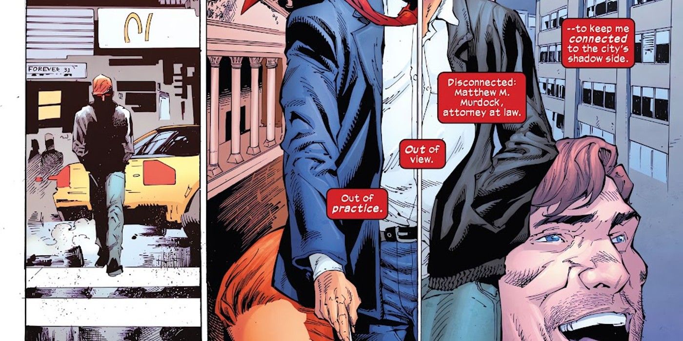 panels from Daredevil: Black Armor #1