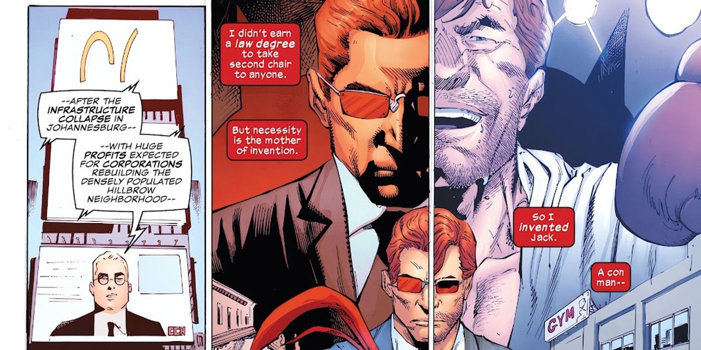 Daredevil: Black Armor #1, Daredevil is inspired by Battlin Jack Murdock