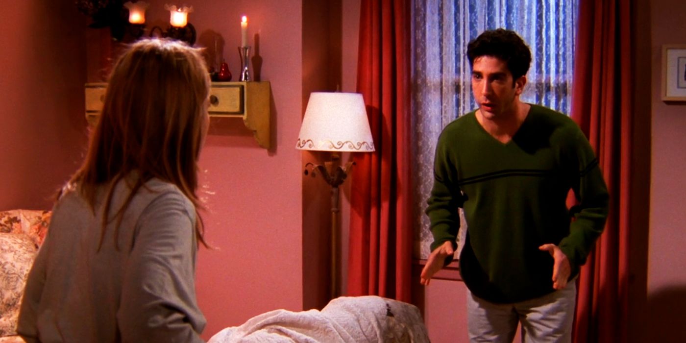 Ross Arguing With Rachel In Friends The One With The Jellyfish