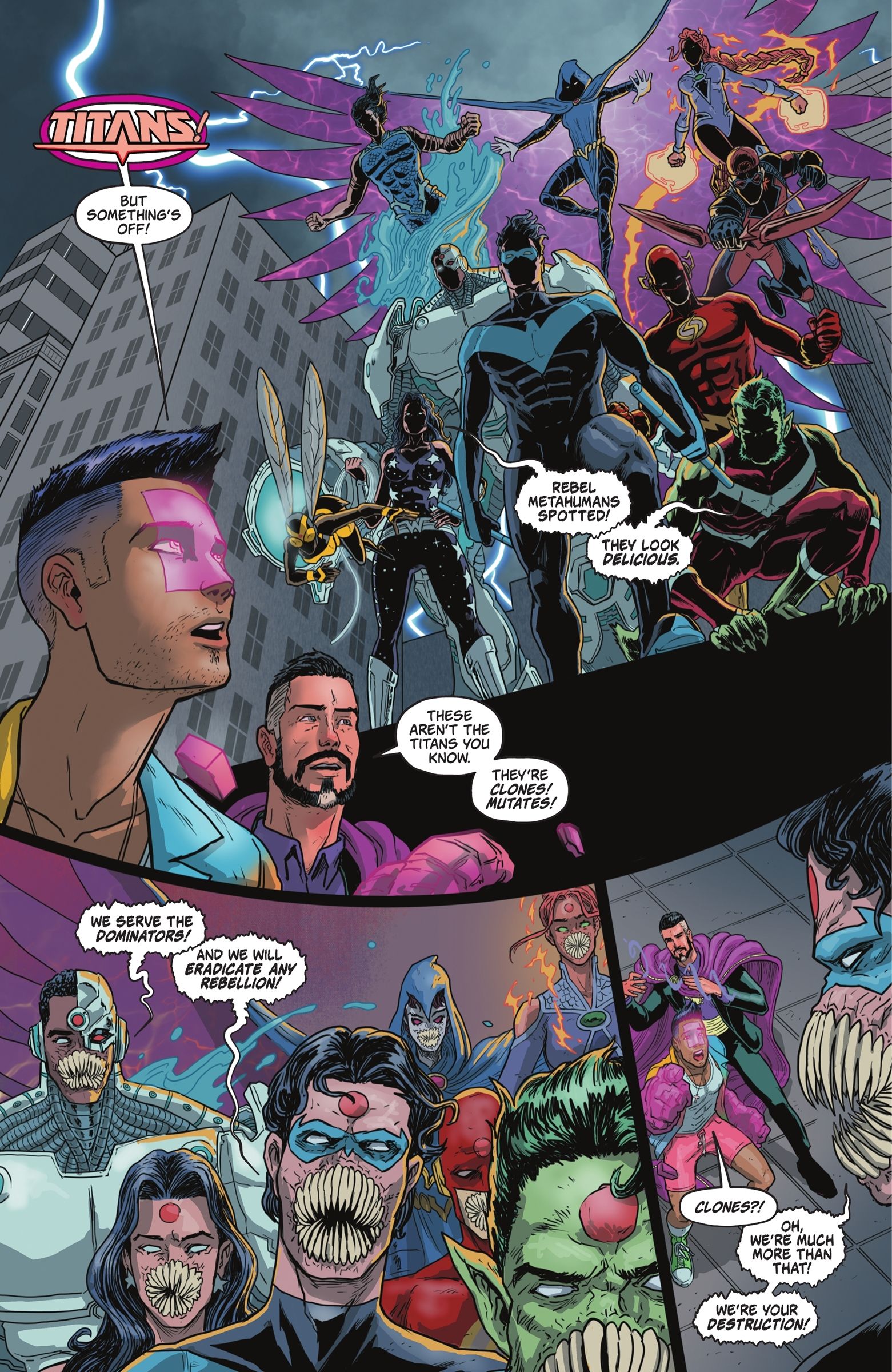 DC&rsquo;s &lsquo;Twas the &lsquo;Mite Before Christmas Bunker Nightwing Titans Monster Transformation