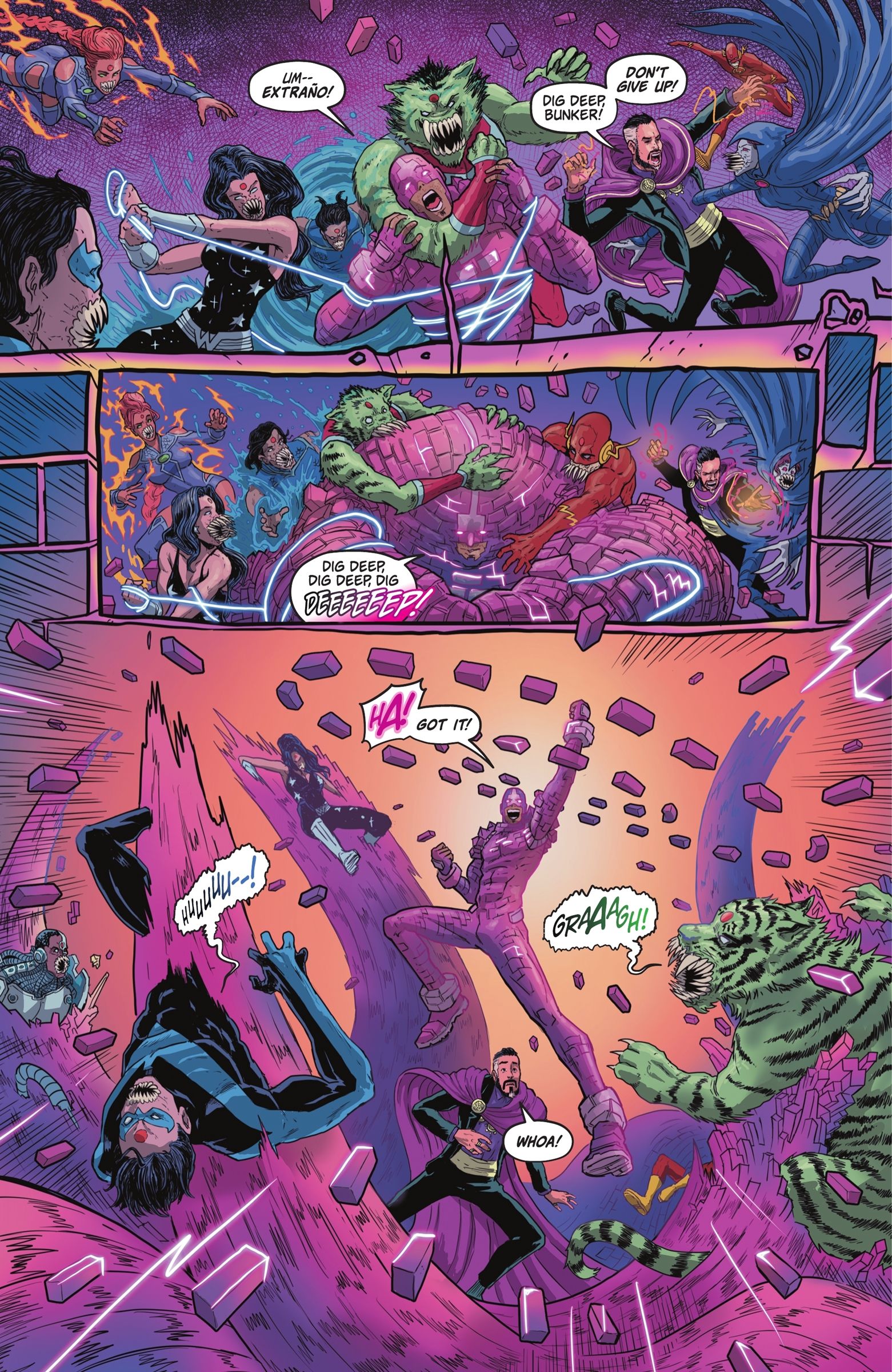 DC&rsquo;s &lsquo;Twas the &lsquo;Mite Before Christmas Bunker Nightwing Titans part 2