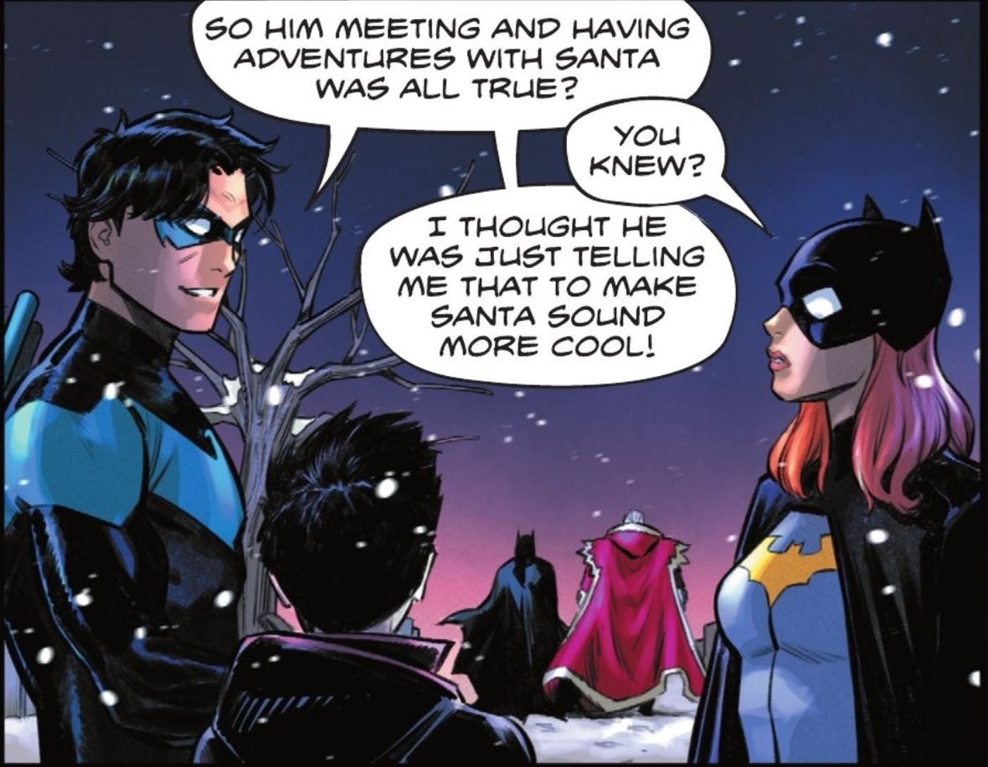 Dick on Batman and Santa's Past DC