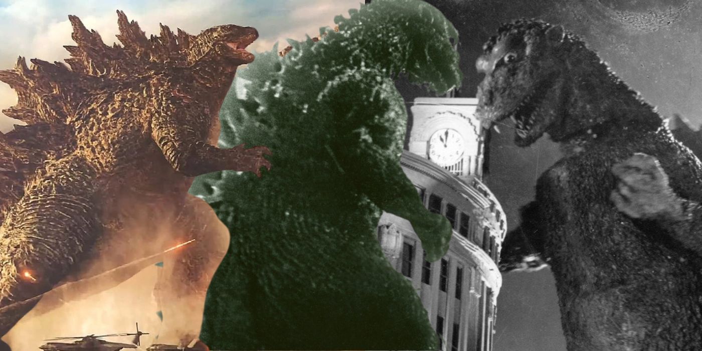 Different versions of Godzilla