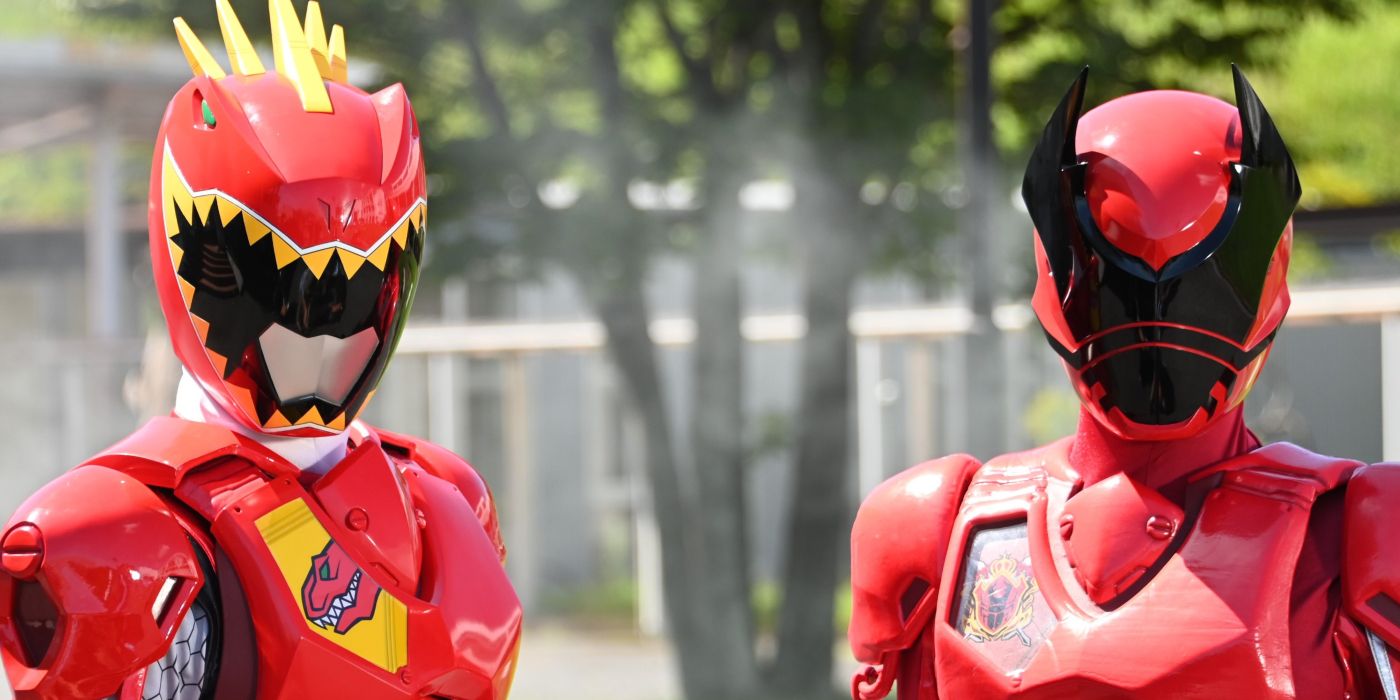 Dino Charge Red and King Ohger Red Rangers