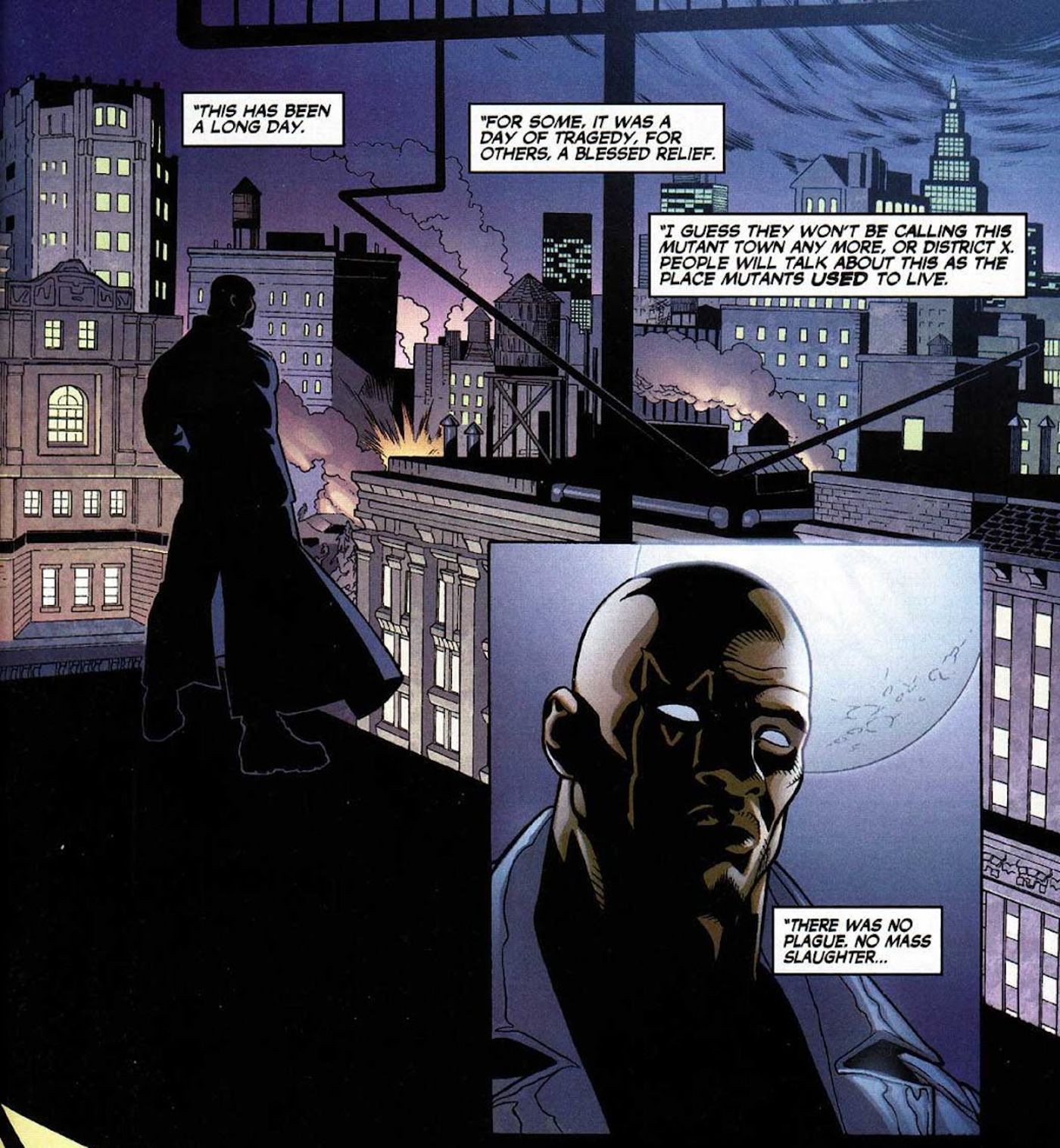 Lucas Bishop at the end of District X, after &ldquo;House of M&rdquo;