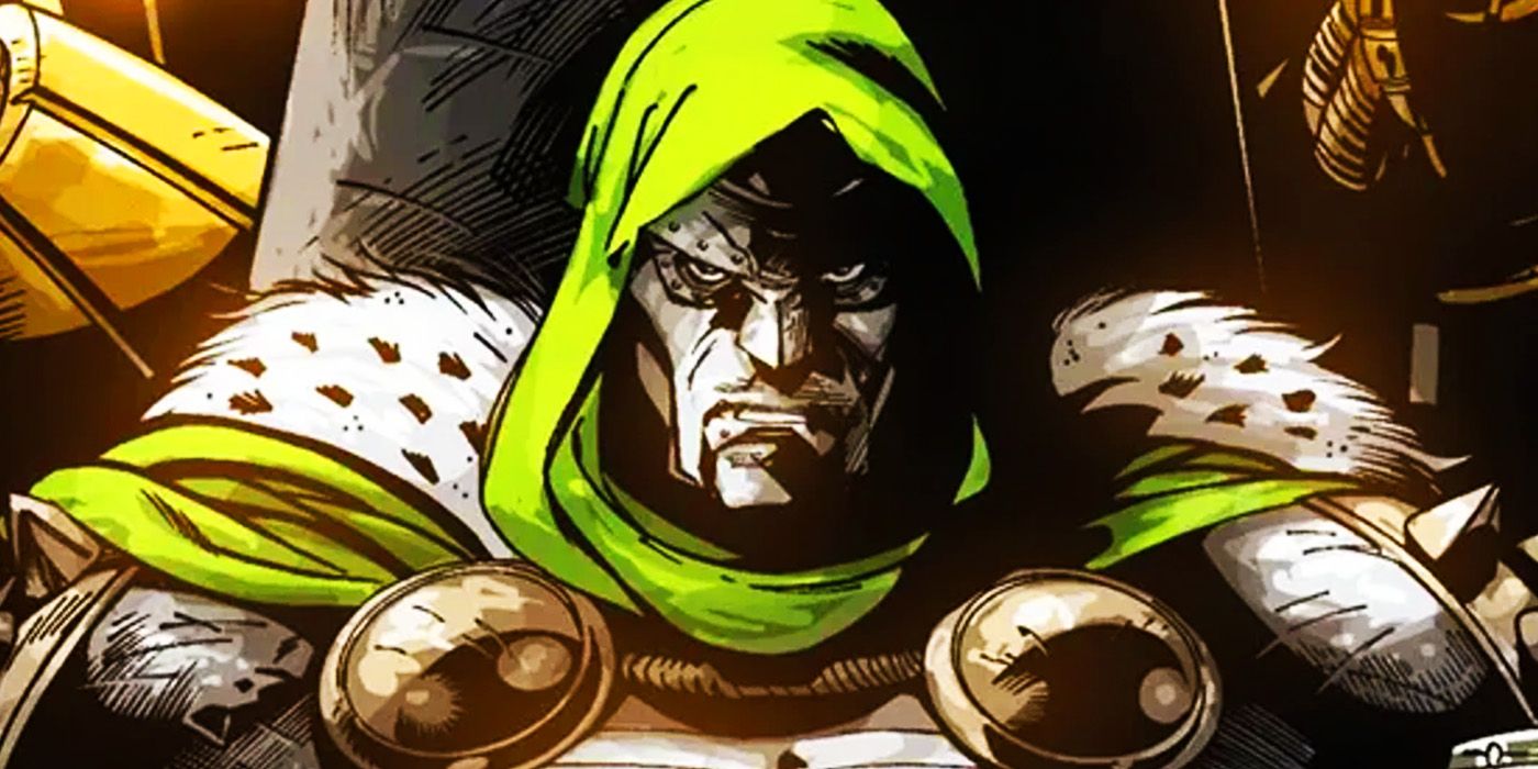 Doctor Doom in green hood in Marvel Comics