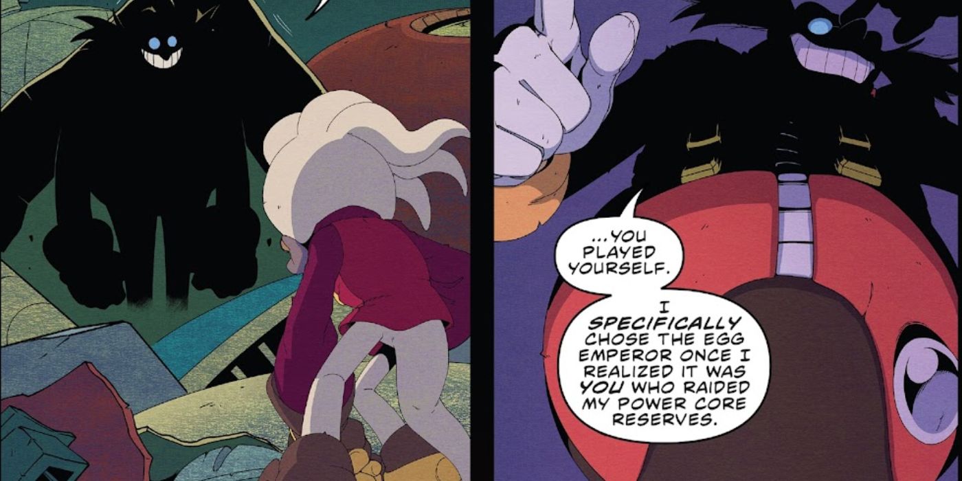 Dr Eggman tricks Dr Starline in Sonic 50