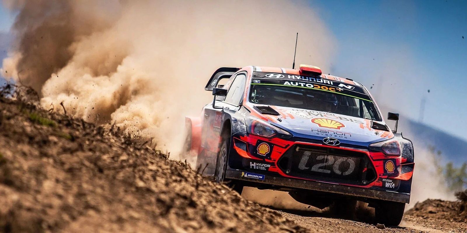 EA Sports WRC image of a rally car on a dirt track