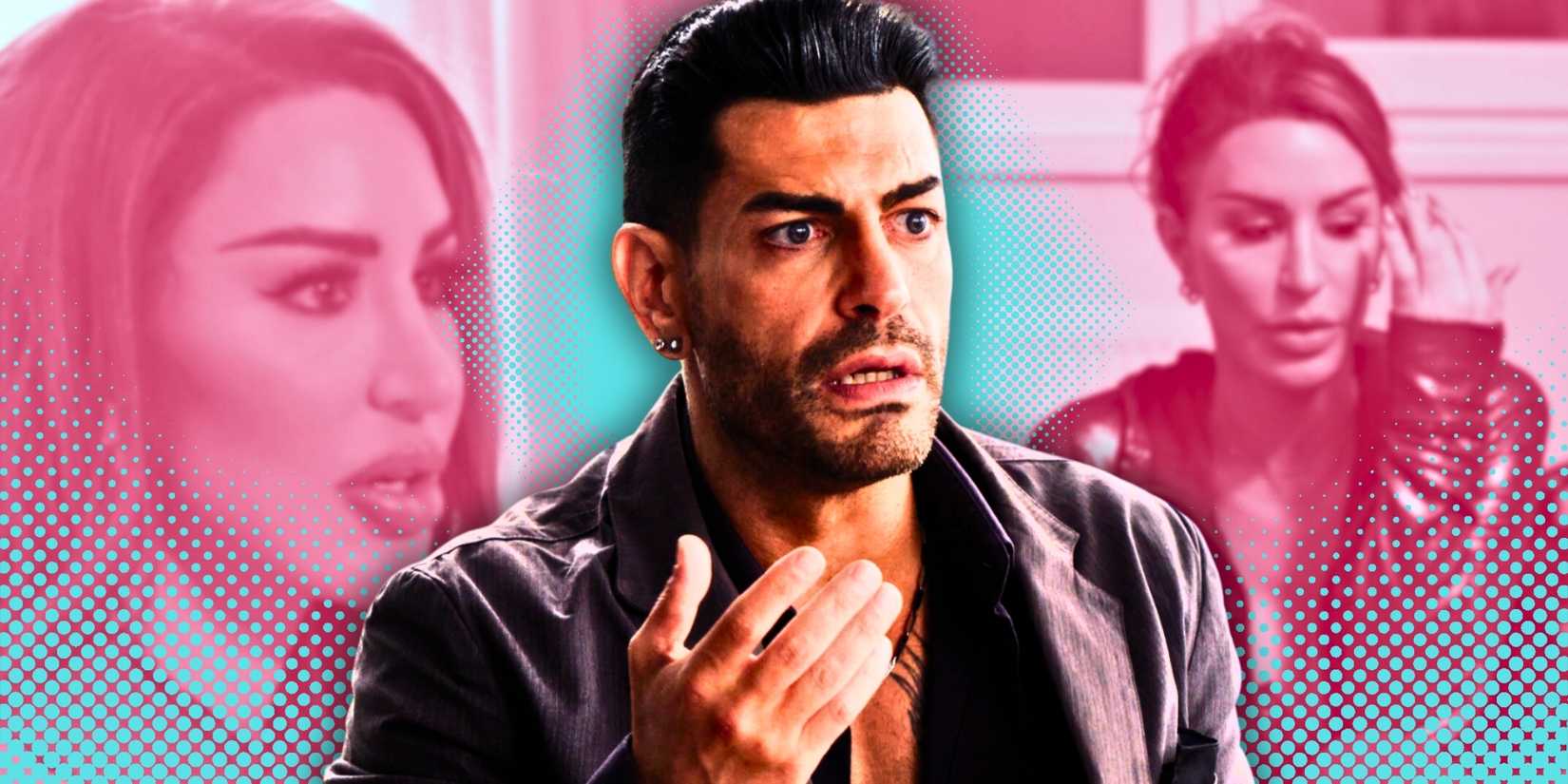 90 Day Fiancé's Sarper guven looking upset with Sheikinah in background