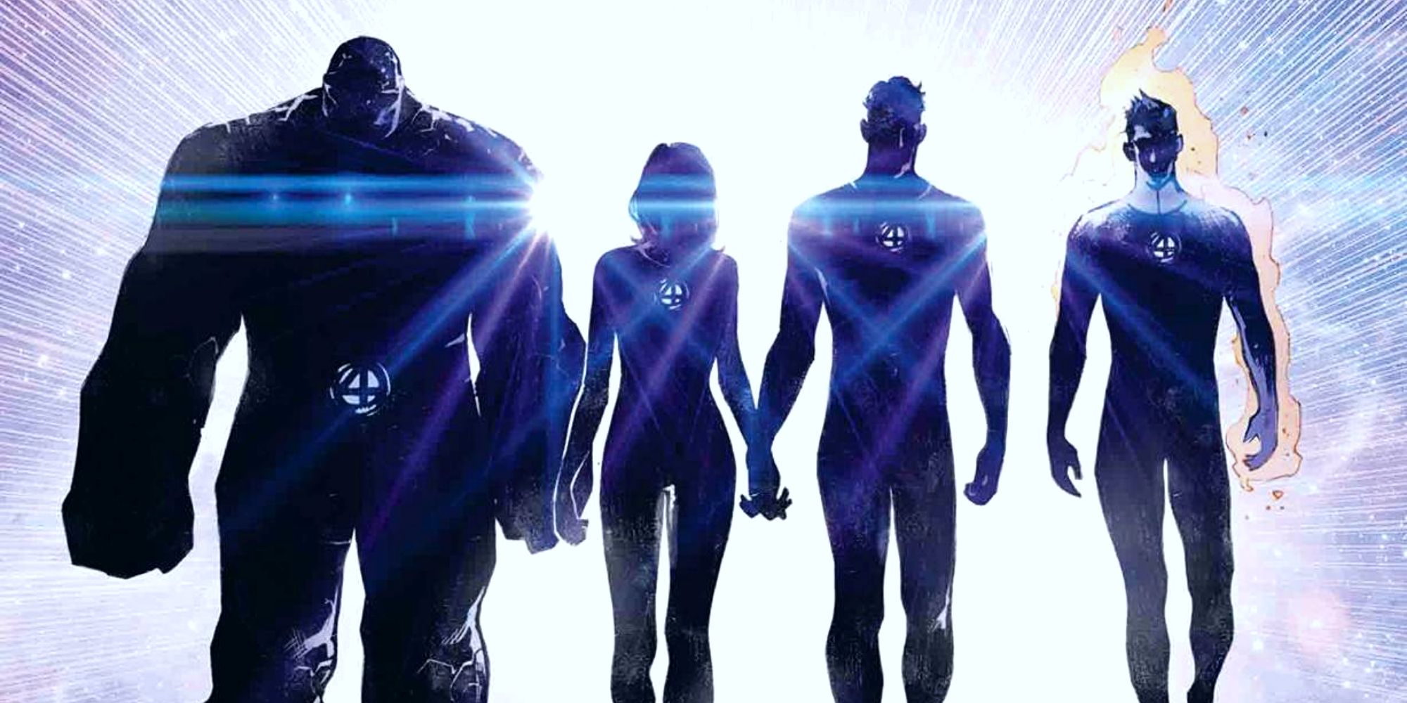 Fantastic Four Marvel Comics Silhouette Poster