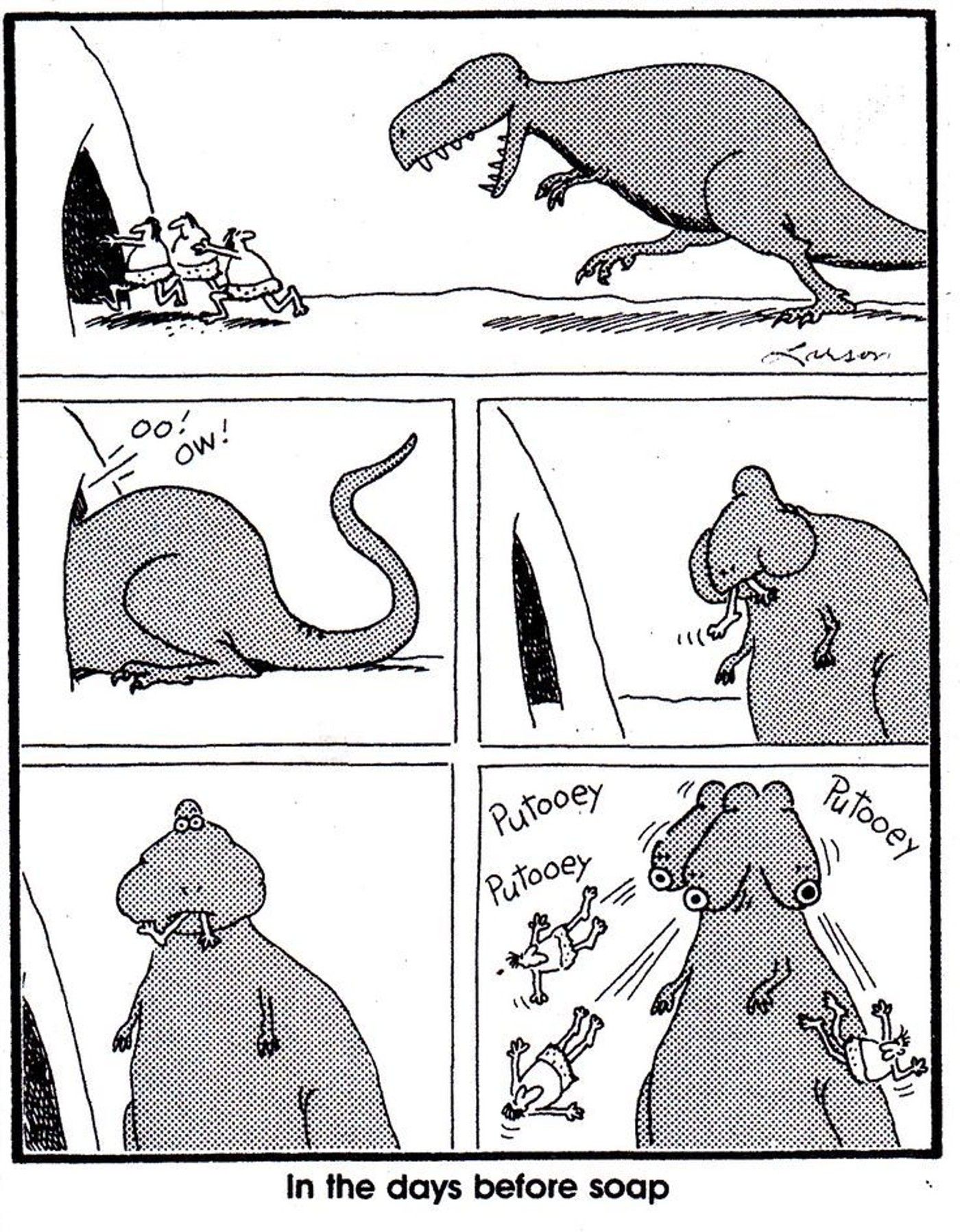 10 Funniest Far Side Dinosaur Comics Starring Tyrannosaurus Rex