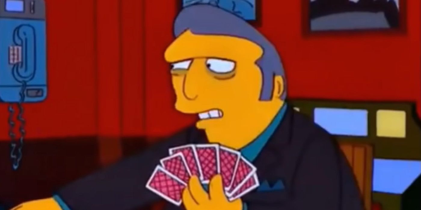 Fat Tony gambling on The Simpeons