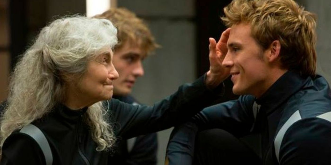Finnick and Mags in Hunger Games