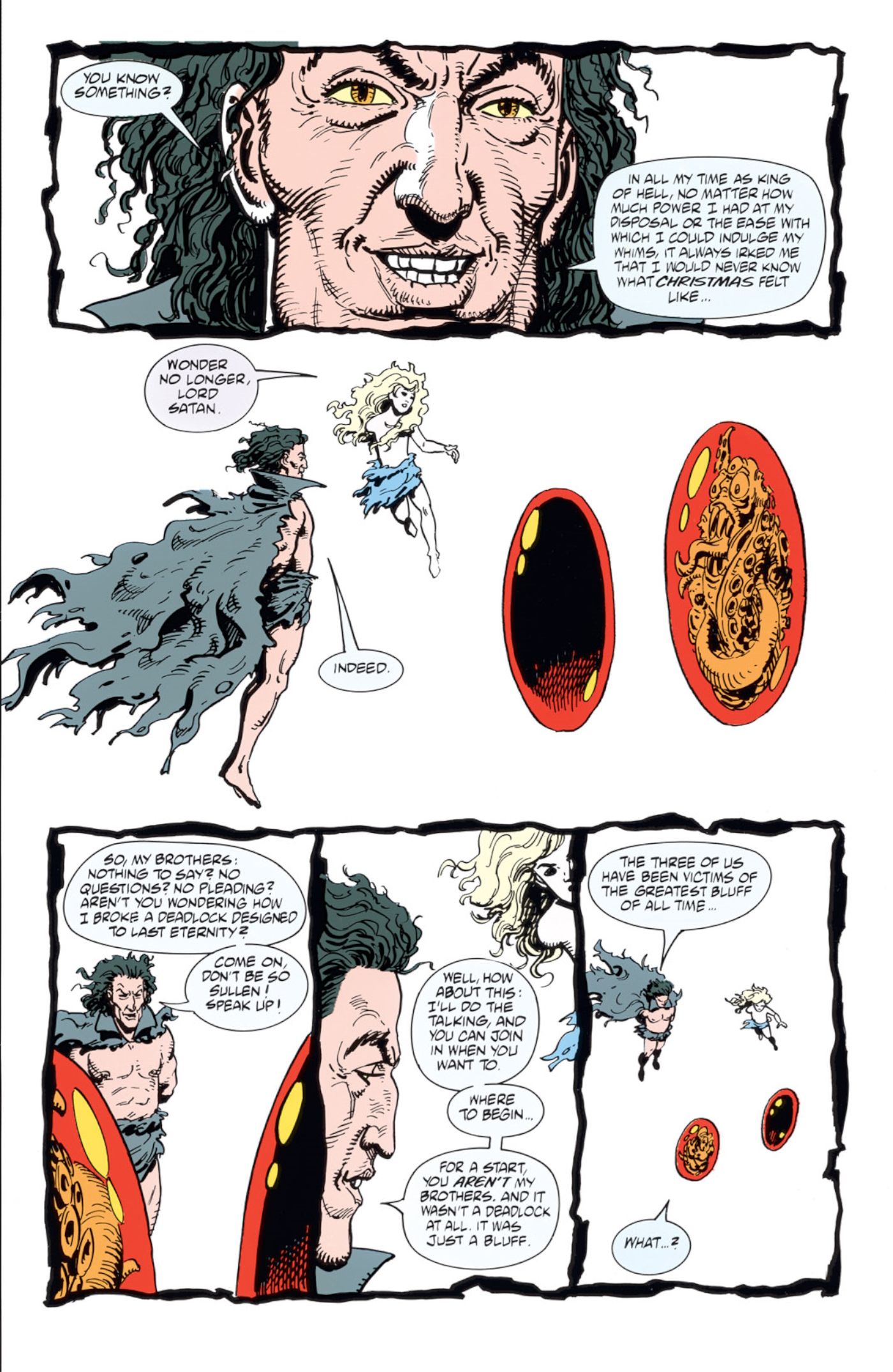 Hellblazer #79, the First of the Fallen breaks the deadlock over John&rsquo;s soul with the other Fallen