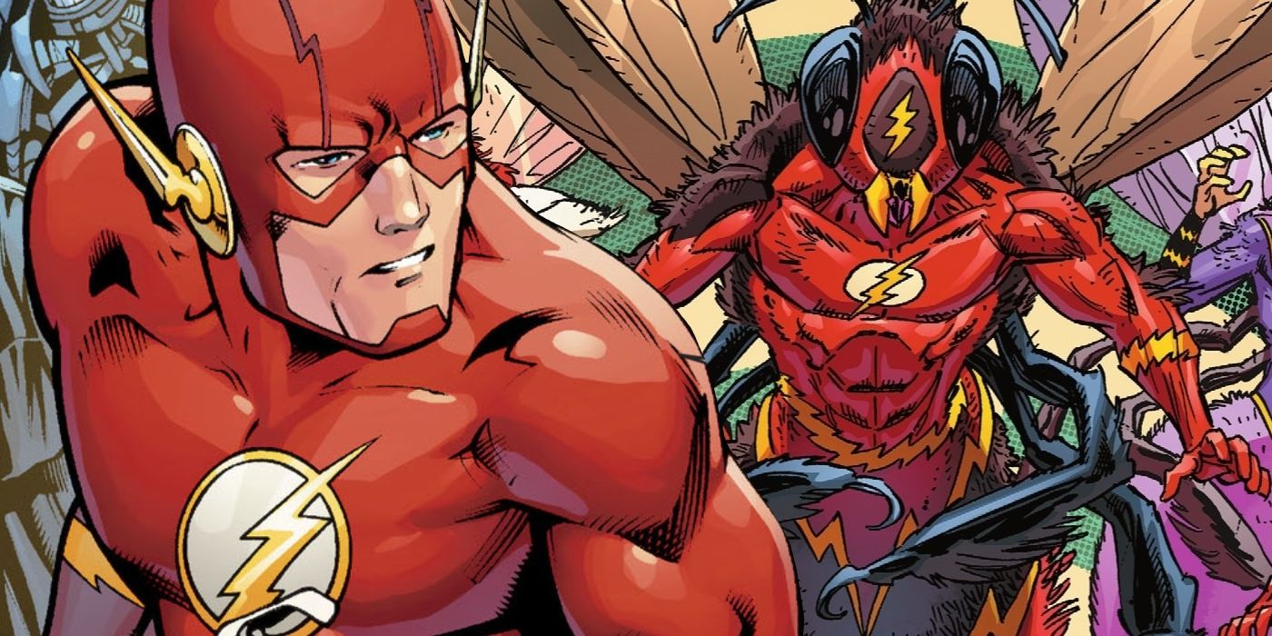 Flash and His Wasp Form Beast World DC