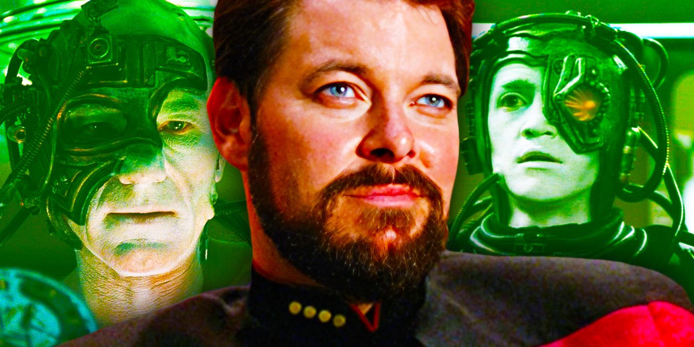 Star Trek TNG Jonathan Frakes Riker Borg Locutus