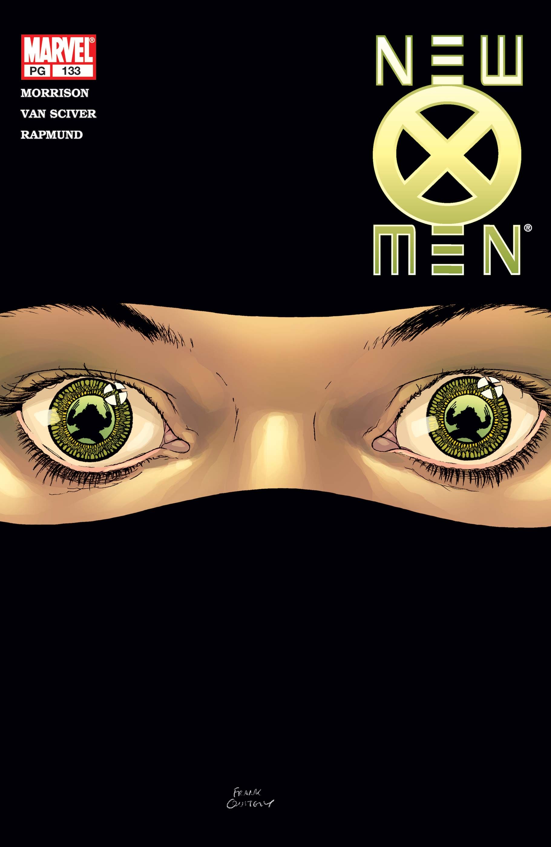 Dust on Frank Quitely's cover to New X-Men #133