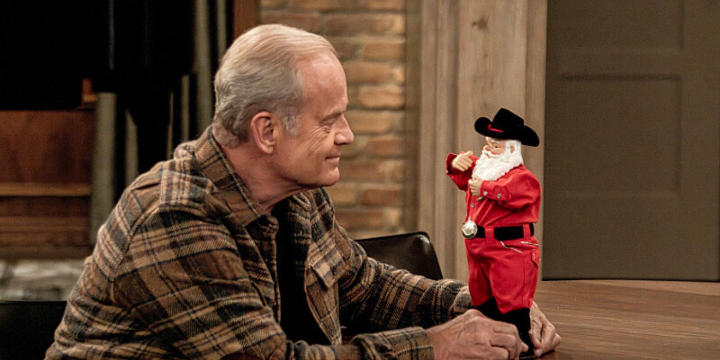 Frasier and Martin's dancing santa in the Frasier reboot season 1 finale