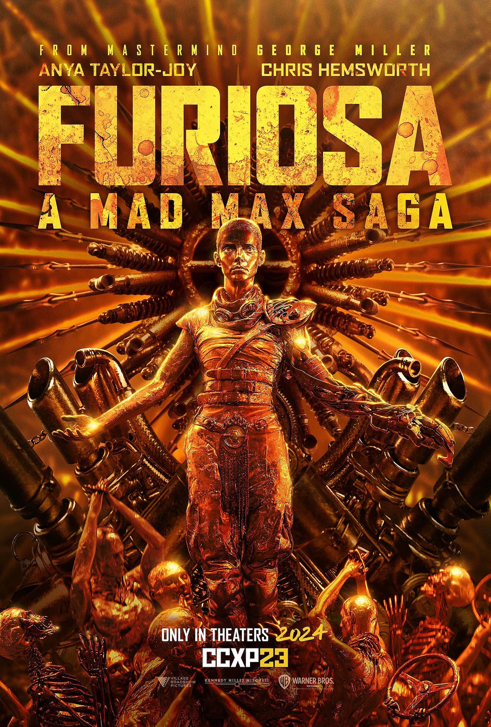 Furiosa A Mad Max Saga Movie Poster with Anya Taylor-Joy