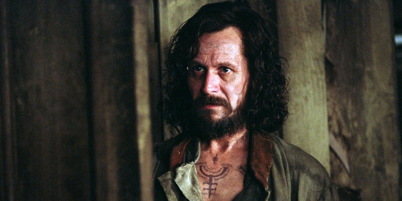 Gary Oldman looking tense as Sirius Black in Harry Potter and the Prisoner of Azkaban