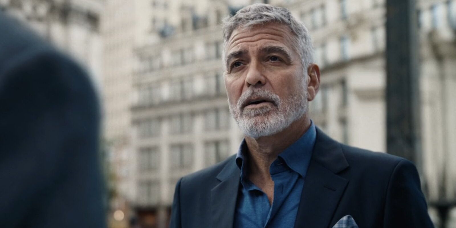 George Clooney appears as Bruce Wayne in The Flash