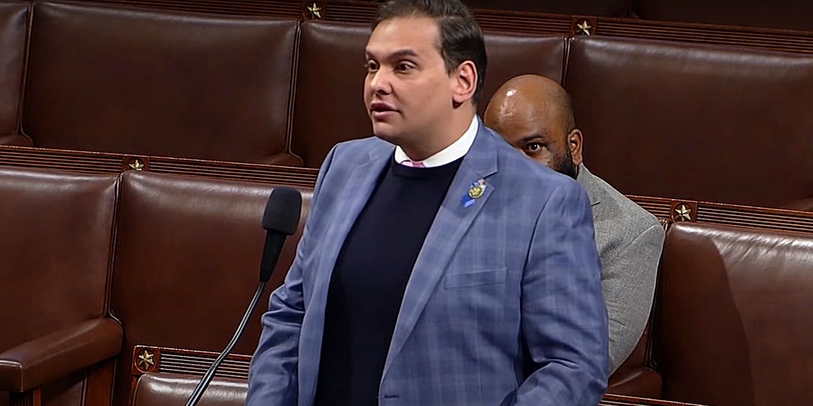 George Santos speaking in Congress