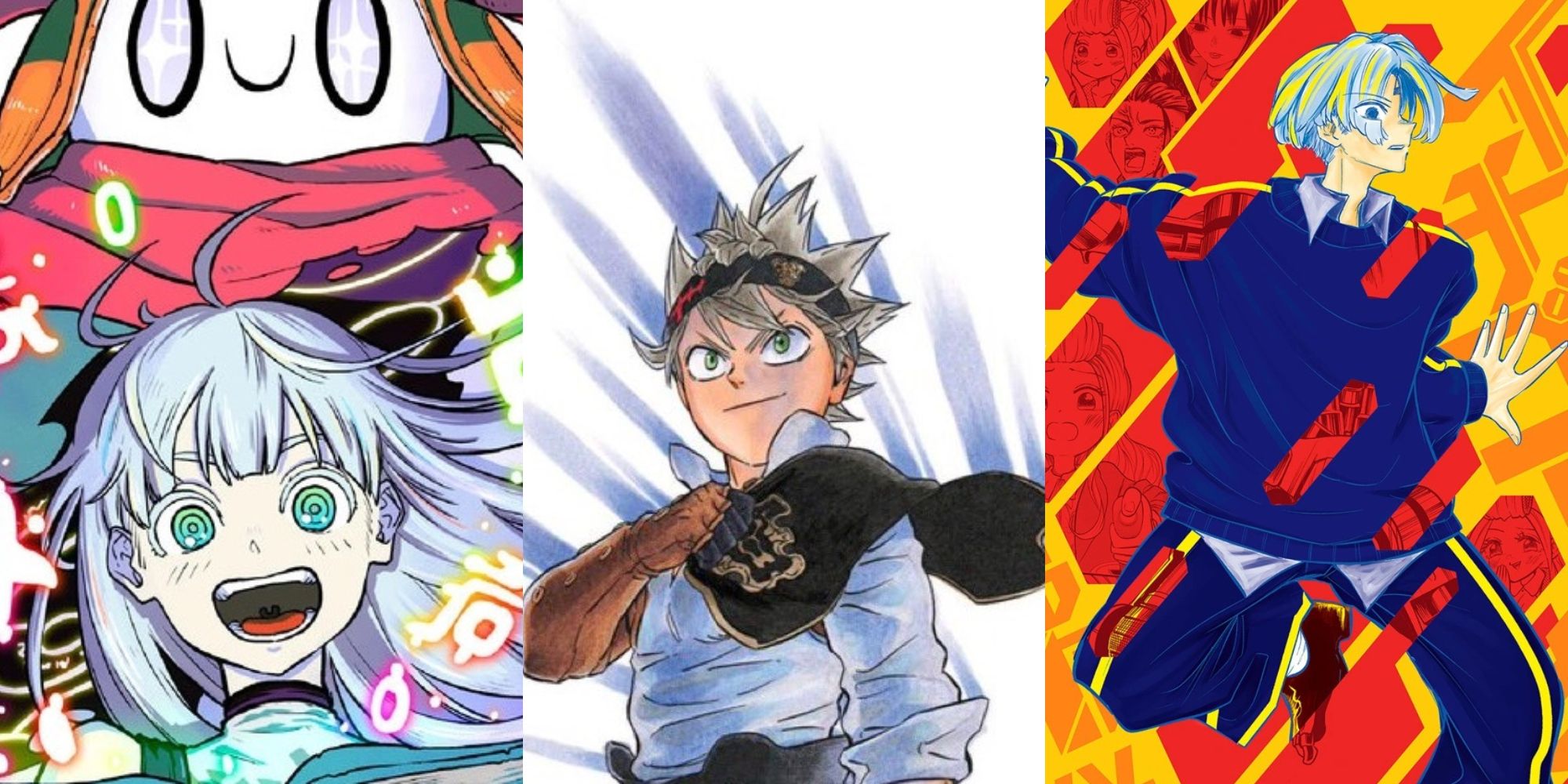 Ginka & Gluna Black Clover Ichigokis Under Control on a collage-style banner showing off their different art styles.
