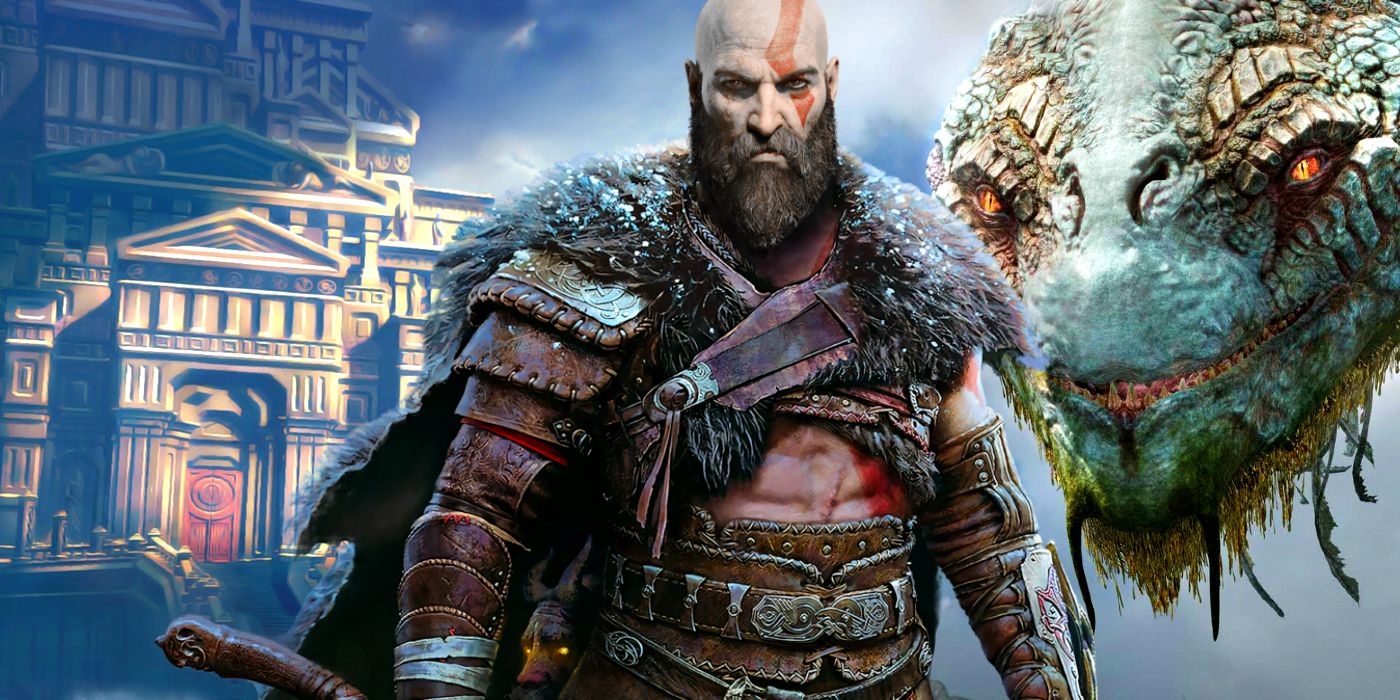 Kratos in a custom image for God of War on PS5.