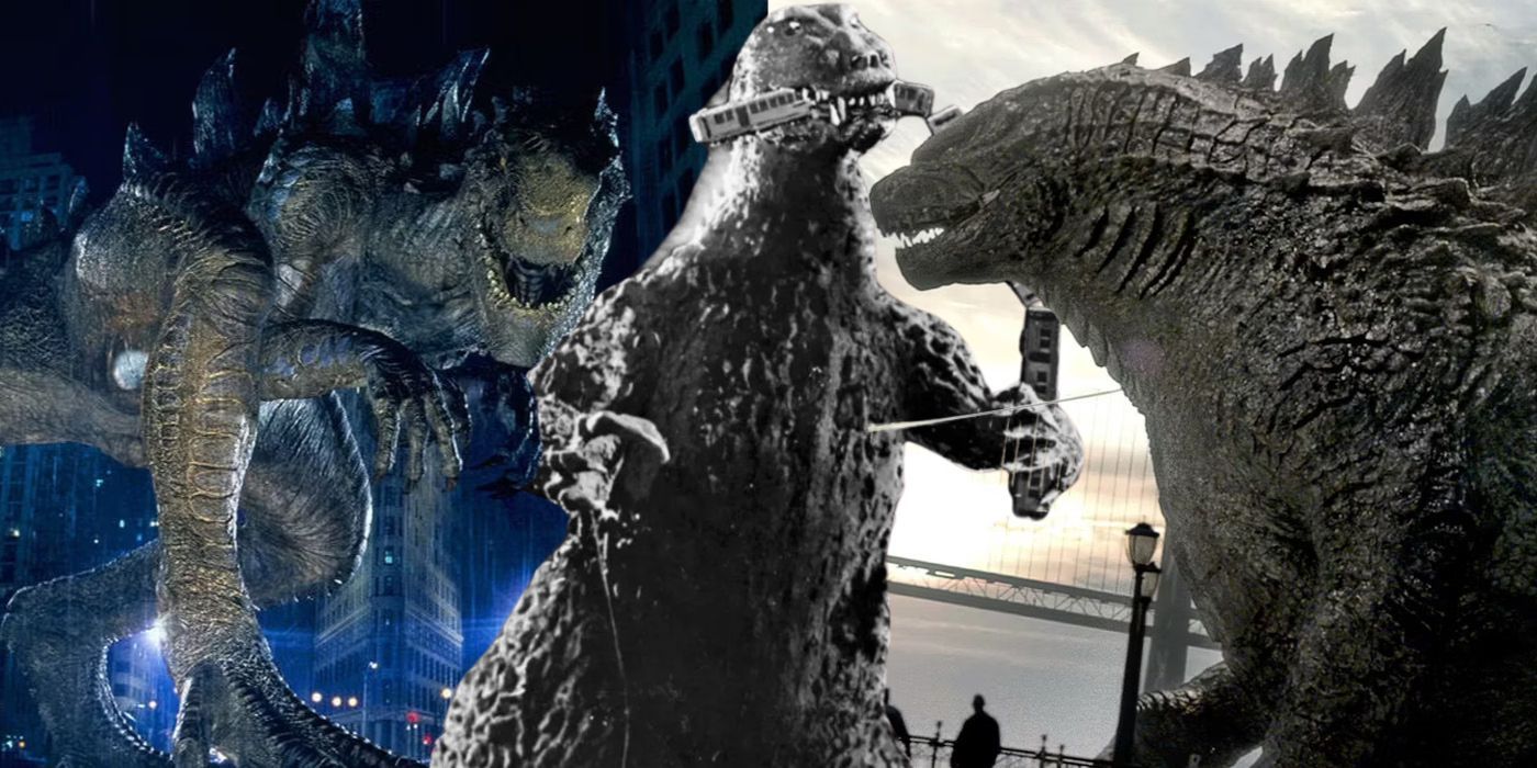 Godzilla throughout the years.