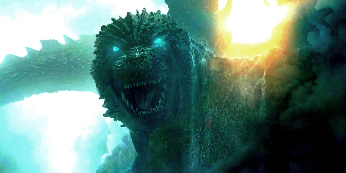 Godzilla with Glowing Eyes in Godzilla Minus One
