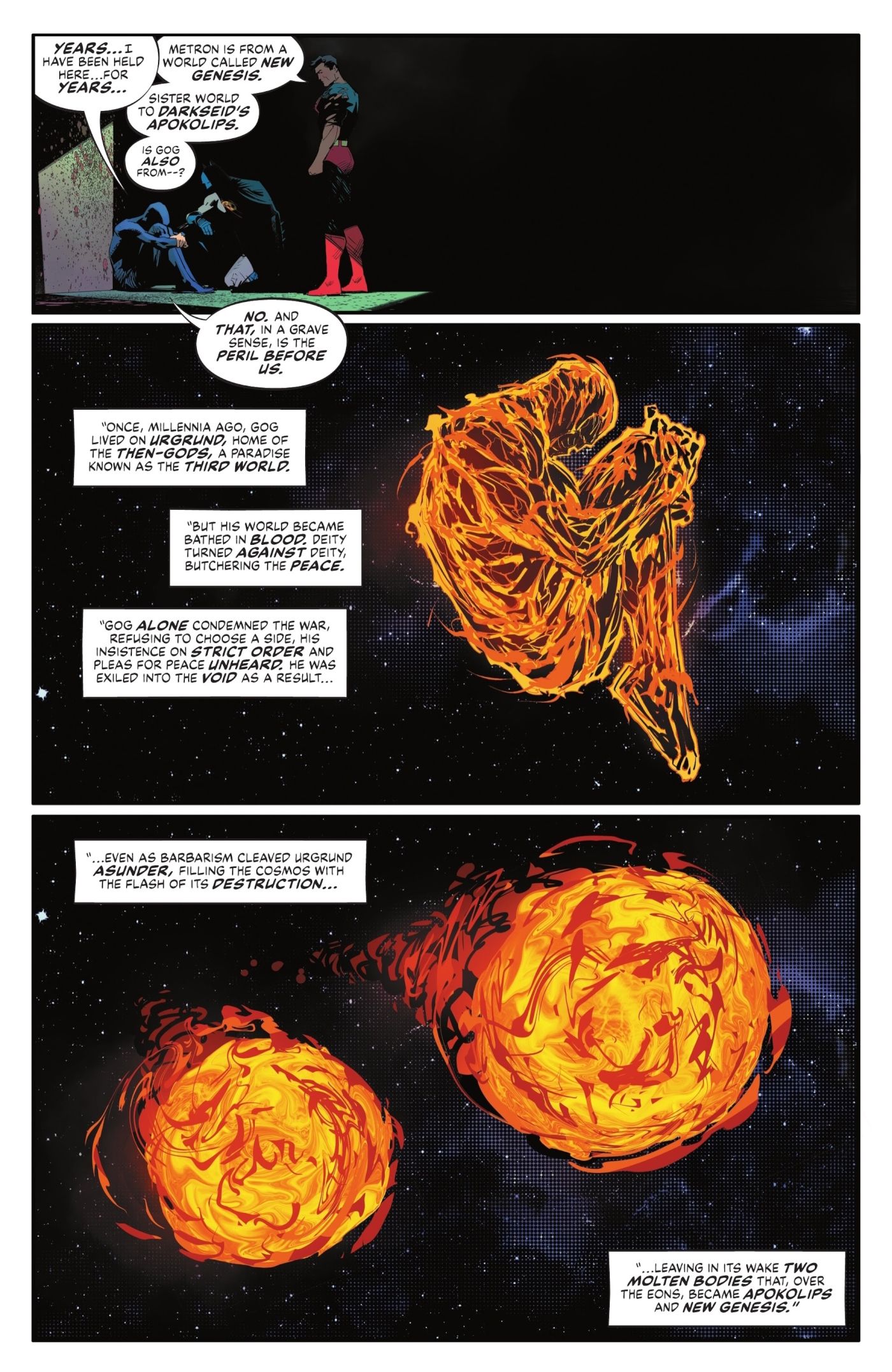 Gog was banished from the Third World, Batman/Superman: World&rsquo;s Finest #22